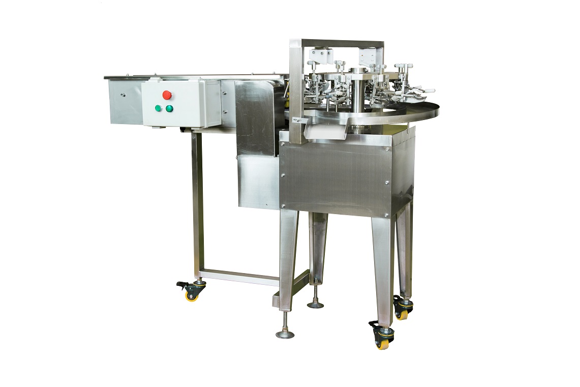 What is the role of the egg tray loading machine in processing?